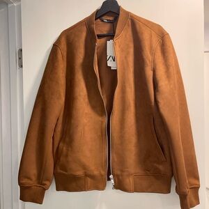 Zara Suede leather jacket